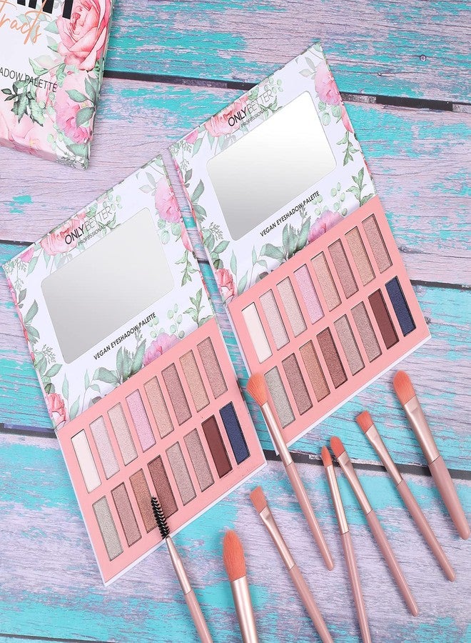 ONLYBETTER Vegan Organic Eyeshadow Palette - 16 Colors Highly Pigmented Metallic Colorful Long Lasting Nude Shimmer - Image 3
